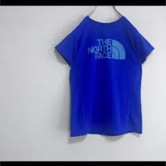 THE NORTH FACE ノースフェイス Tシャツ 半袖 ブルー でかロゴ