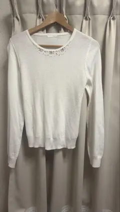 index インデックス【L】ニット　ホワイト used