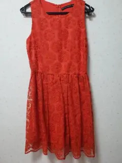 ZARAレースワンピース+ボレロ
