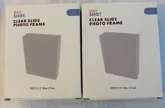 DAY SHOT CLEAR SLIDE PHOTO FRAME 2個セット