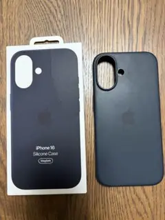 iPhone 16 純正シリコンケース ブラック☆