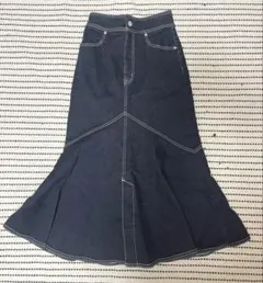 AZUL by MOUSSY ダークデニム フレアスカート M