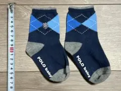 POLO baby アーガイル柄キッズ靴下