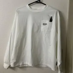 しまむらOUTDOOR PRODUCTS クマ刺繍 長袖Tシャツ