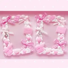 量産型 ホイップデコ ピンク 萌え 平成女児 硬質ケースデコ トレカ チェキ