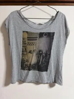 dazzlin 半袖 Tシャツ グレー プリントのサムネイル