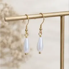No.1114 大ぶり20㎜　コットンパールピアス　ハンドメイドイヤリング No.1114 大ぶり20㎜ コットンパールピアス ハンドメイドイヤリング