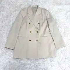 XL ダブルブレストブレザー テーラードジャケット 金ボタン　GU ジーユー