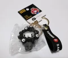 新品7．サンリオ黒ミャクミャクキーホルダー立体マスコット★マイメロディ★