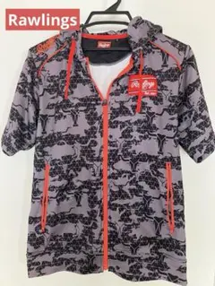 Rawlings迷彩柄半袖パーカー S