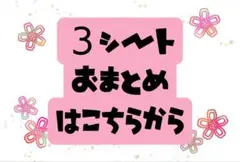 即購入大歓迎【3シートおまとめ専用】組み合わせ自由です！