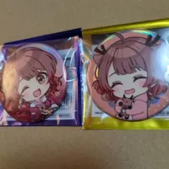 学園アイドルマスター 学マス ホログラム缶バッジ 花海佑芽 ハンズ ミニキャラ