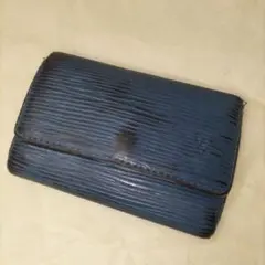 Vintage✨ルイ・ヴィトンDeep青レザーキーケース