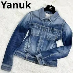 美品　近年モデル　ヤヌーク　EMILY デニムジャケット　ストレッチ素材　S