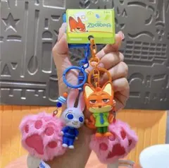 肉球アイス　マスコットキーホルダー　ニック&ジュディ　2個セット
