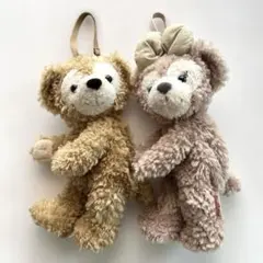 TDSダッフィー &シェリーメイぬいぐるみ ポシェット ポーチ