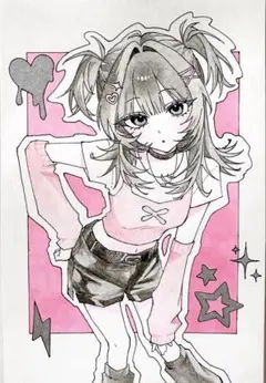 手描きイラスト 原画 オリジナル