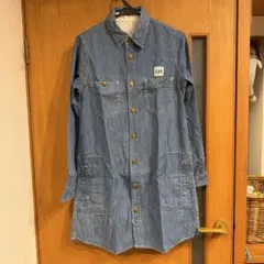 LEE リー デニム 長袖 チュニック シャツ ワンピース M ブルー
