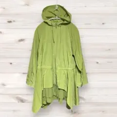 トクコプルミエヴォル スプリングコート 薄手コート ロング丈 フリル アウター