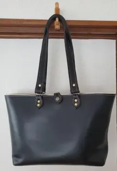 美品☆ タケチ ホースヘア レザー ハンドバッグ ブラック ダーク 