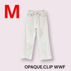 OPAQUE.CLIP　WWF　コラボ　デニムパンツ　ホワイト　Mのサムネイル