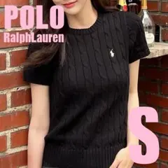 Polo Ralph Lauren ブラック半袖ニット　S