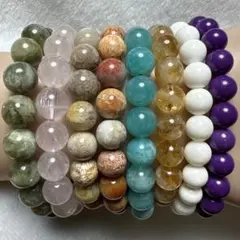 天然石ブレスレット　まとめ売り　8本