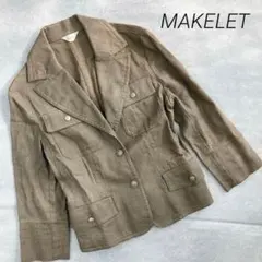 美品❣　メイクレット　MAKELET　ベージュ　ジャケット　小さめサイズ　９ARのサムネイル