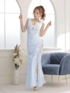 【ROBE de FLEURS/ローブドフルール】ロングドレス　キャバドレス