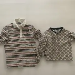 BURBERRY ストライプ ポロシャツ 120A