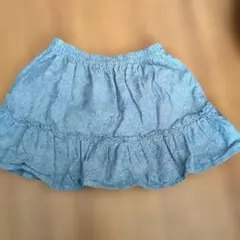 デニム風 フリルスカート 120cm