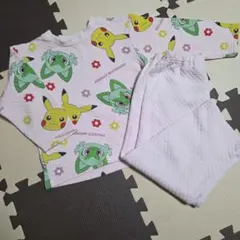 120サイズ パジャマ ポケモン ニャオハ ピカチュウ あったか キルト生地