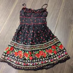 B.SMART 花柄キャミワンピース レーヨン100%