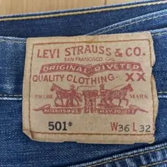 LEVI'S 501 W36 L32 インディゴブルー
