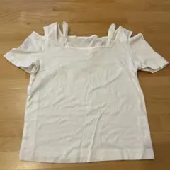 カールパークレーン オフショルダー 半袖 Tシャツ ホワイトのサムネイル