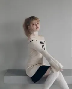 andmary Annie ribbon mini dress - メルカリ