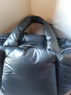 zara padded bag特大バッグ パデットバッグナイロンバッグブラック