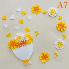 《A7》メッセージが書ける花束 イエロー