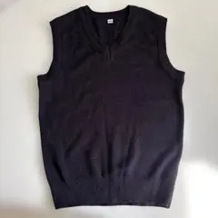 Vネックスクールベスト　濃紺140