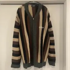 XLARGE エクストララージ ニット カーディガン セーター ストライプ