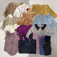 子ども服セット　秋冬　80 女の子　まとめ売り　大量　14点
