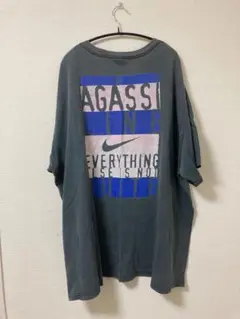 NIKE ナイキ　半袖 テニスウェア　アンドレ・アガシ着用モデル　Ｍ ブラック 希少 90s ヴィンテージ NIKE アンド・レアガシ メンズテニス
