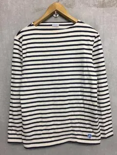 オーシバル 現行 新同美品 ボートネック ボーダー バスクシャツ サイズ3のサムネイル