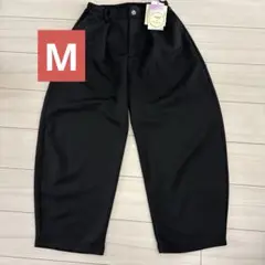しまむら　sappi サッピ　タックイージーパンツ　ブラック　 Mサイズ