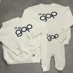 親子リンク GAPロゴ クルーネック スウェット カバーオール 3枚セット