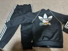 adidas ハローキティ ジャージ セットアップ 黒 90