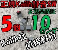 【正規】静音マウス用 Kailh製クリックスイッチ５ケ＋１０cm MUTEのサムネイル