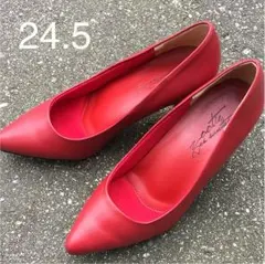 パンプス イーザッカマニア 走れるパンプス レッド 24.5 ズーティのサムネイル