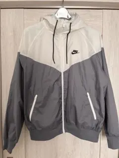 Nike ナイロンジャケット グレー/ホワイト