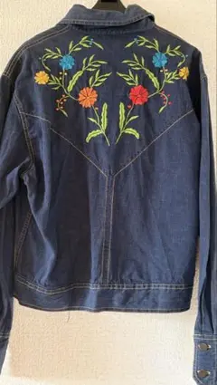カネコイサオ デニムジャケット 花束刺繍 ブーケ - メルカリ